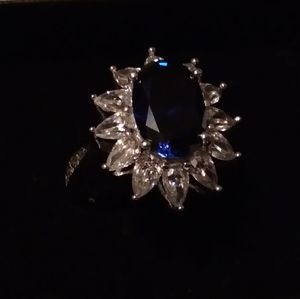 Blue sapphire color ring.
